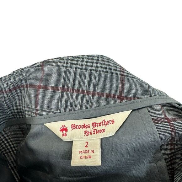 Brooks Brothers Red Fleece 2 Dress Pants Plaid Wool Stretch Classic Womens - Picture 2 of 10